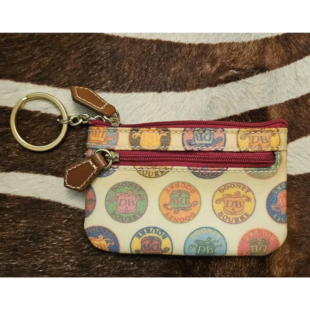 Vintage Y2K Dooney & Bourke Delicat Medallion Coin Purse